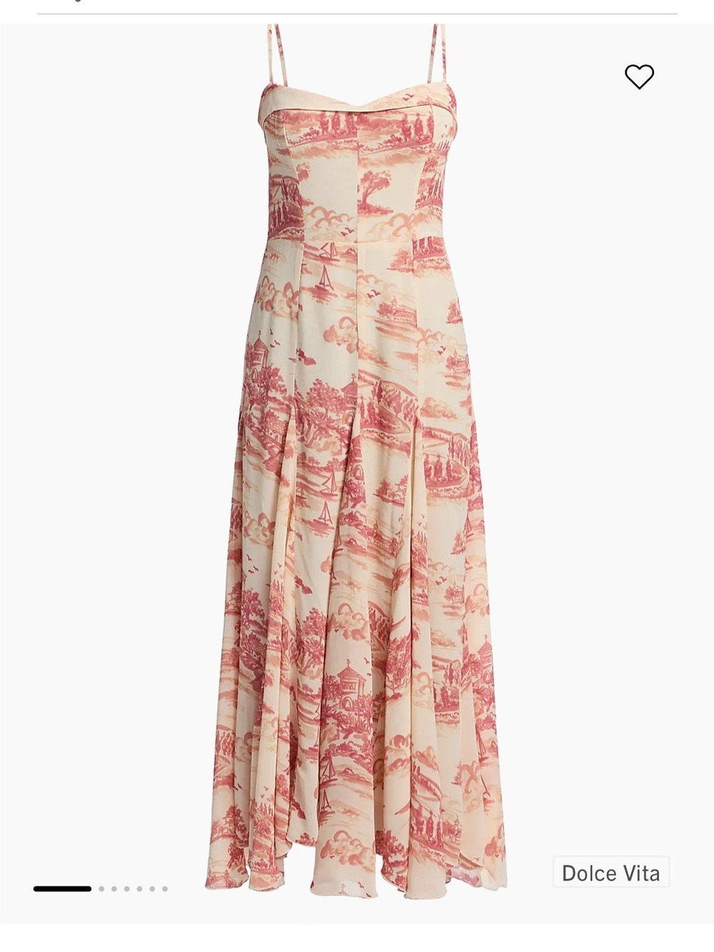 Reformation midi-dress Freda Watercolour